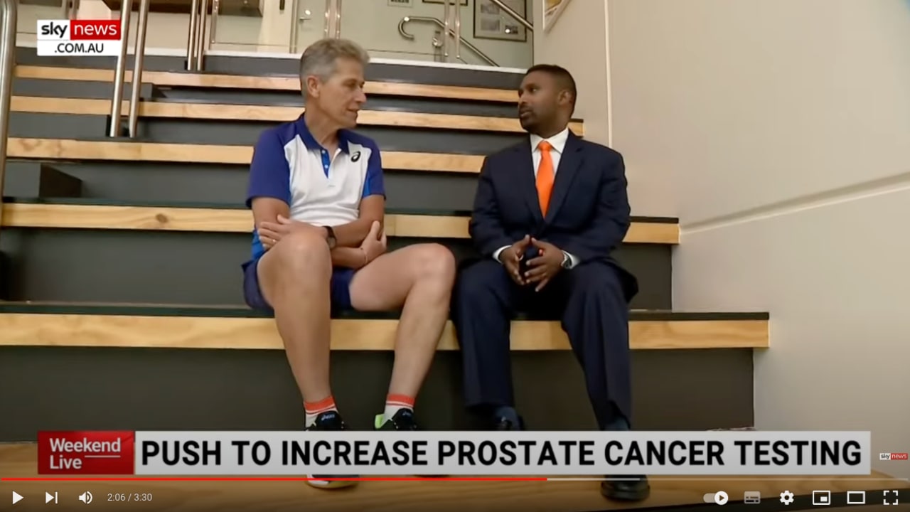 Prostate cancer urologist Dr Ranasinghe on Sky News
